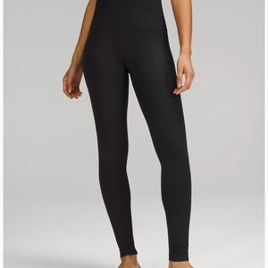 Black lululemon high rise buttery soft leggings. Excellent condition.